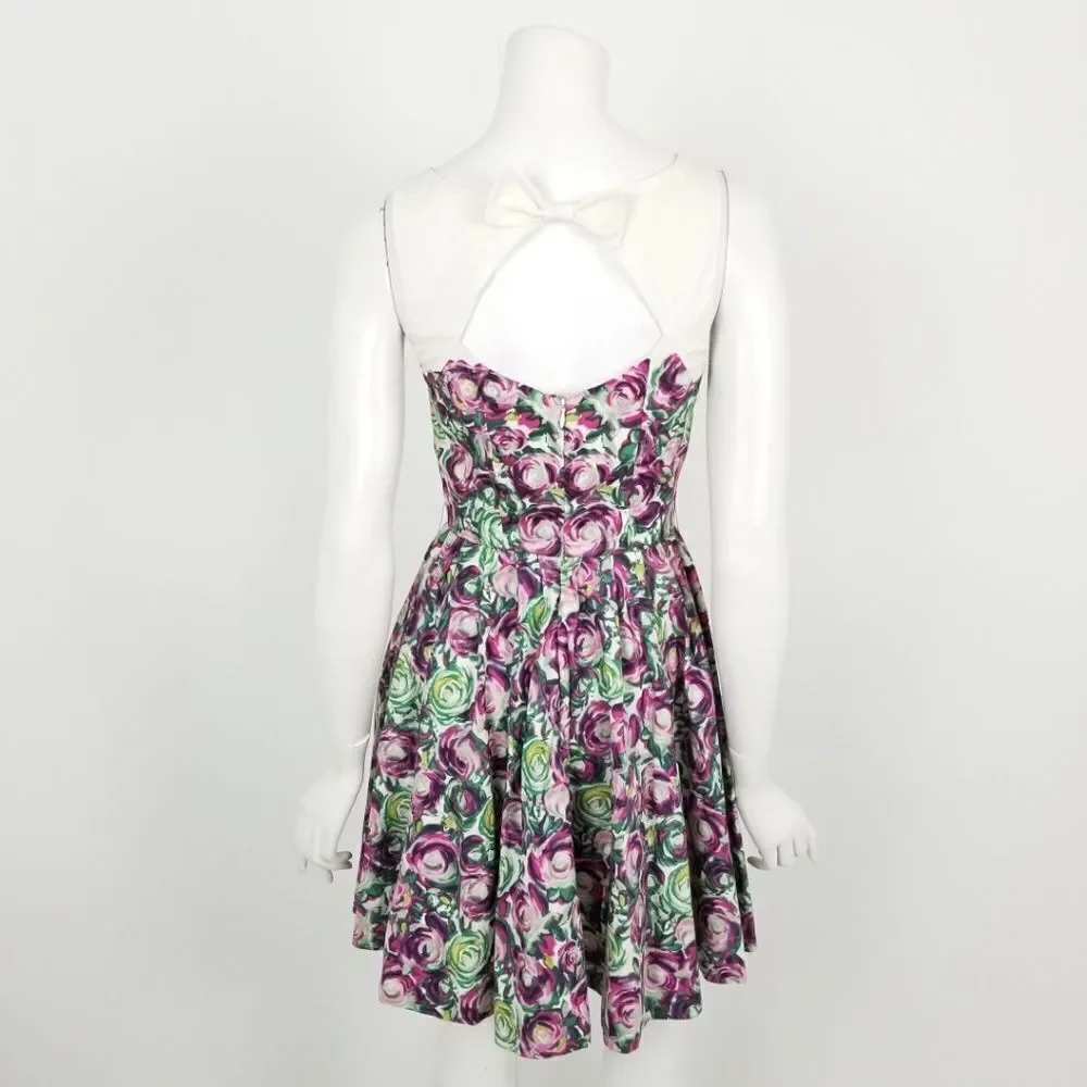 Lauren Conrad Floral Fit & Flare Bow Back Dress